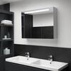vidaXL Armoire de salle de bain &agrave; miroir LED 88x13x62 cm