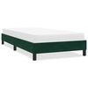 vidaXL Cadre de lit sans matelas vert fonc&eacute; 80x210 cm velours