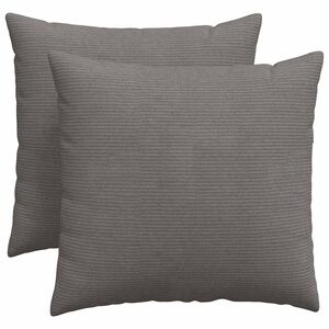 vidaXL Coussins de canap&eacute; 2 pcs Gris clair 50 x 50 cm