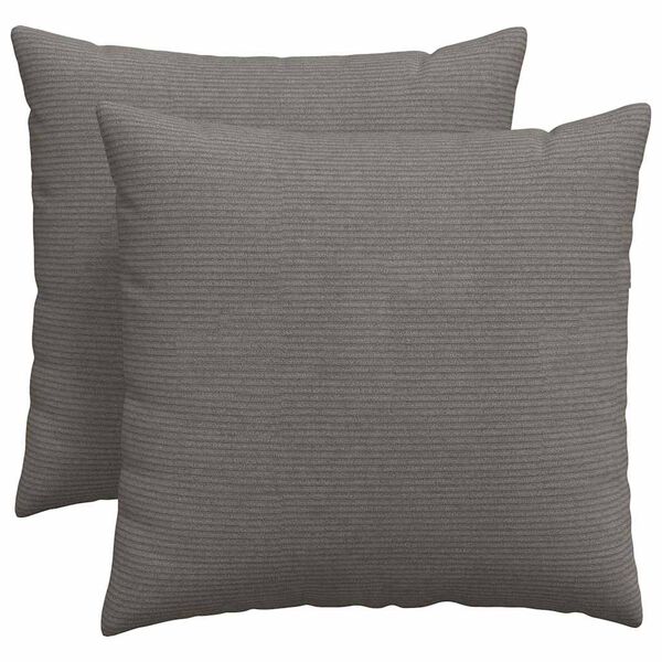 vidaXL Coussins de canap&eacute; 2 pcs Gris clair 50 x 50 cm