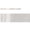 vidaXL Bordure de Pelouse Argent 450 x 0,05 x 15 cm Acier inoxydable