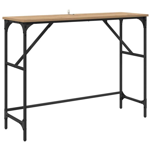 vidaXL Table console Ch&ecirc;ne artisanal 100 x 32 x 75 cm