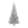 vidaXL Sapin de No&euml;l avec 300 LED avec support Argent 240 cm PET