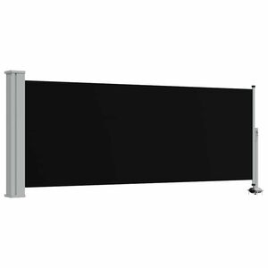 vidaXL Auvent latéral rétractable de patio 100 x 300 cm Noir
