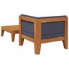 vidaXL Salon de jardin 2 pcs avec coussins Bois d'acacia solide