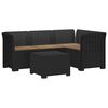 vidaXL Canap&eacute; de jardin 4 places avec coussins style rotin PP