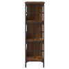 vidaXL Buffet chêne marron 102x32x103,5 cm bois d'ingénierie