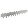 vidaXL Bordure de Pelouse 50 pcs 103 x 15 cm Acier Argent&eacute;