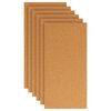 vidaXL Feuille de Li&egrave;ge 6 pcs Marron 100 x 50 cm Li&egrave;ge