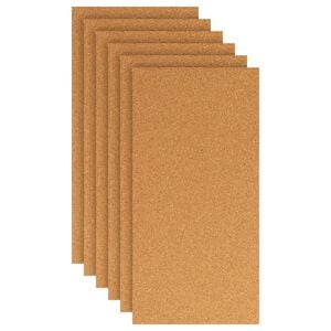 vidaXL Feuille de Li&egrave;ge 6 pcs Marron 100 x 50 cm Li&egrave;ge