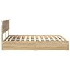 vidaXL Lit de Rangement Ch&ecirc;ne Sonoma 160 x 200 cm Bois d'ing&eacute;nierie