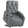 vidaXL Fauteuil inclinable Gris Similicuir