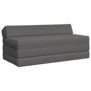 vidaXL Canap&eacute;-lit pliable Gris clair 120 x 60 x 49 cm Tissu