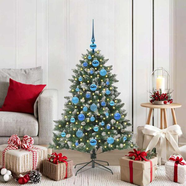 vidaXL Sapin de No&euml;l artificiel Vert 120 cm PVC, plastique et acier