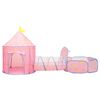 vidaXL Tente de jeu pour enfants avec 250 balles Rose 301x120x128 cm