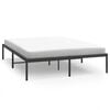 vidaXL Cadre de lit m&eacute;tal sans matelas noir 140x200 cm