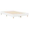 vidaXL Cadre de lit sans matelas blanc 135x190 cm bois d'ing&eacute;nierie