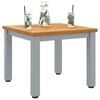 vidaXL Tables de jardin Naturel et gris 45 x 45 x 38 cm