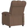 vidaXL Fauteuil de massage inclinable Marron Tissu