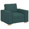 vidaXL Canap&eacute; 3 pcs Vert fonc&eacute; 220 x 80 x 84 cm Tissu en lin m&eacute;lang&eacute;