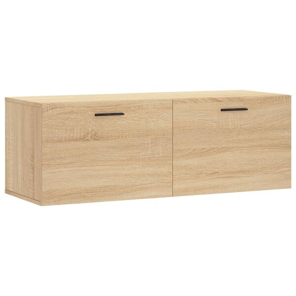 vidaXL Armoire murale chêne sonoma 100x36,5x35 cm bois d'ingénierie