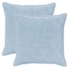 vidaXL Housse de coussin 2 pc HOUTEN Bleu clair 80 x 80 cm
