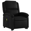 vidaXL Fauteuil inclinable de massage électrique noir similicuir