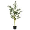 vidaXL Olivier artificiel 450 feuilles 120 cm vert