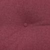 vidaXL Coussin de Dos Bordeaux 120 x 24 x 50 cm tissu