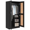 vidaXL Armoire Ch&ecirc;ne noir 82,5 x 51,5 x 180 cm Bois d'ing&eacute;nierie