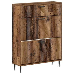 vidaXL Cabinet &agrave; chaussures HAARLEM 78 x 24 x 103 cm Bois d'ing&eacute;nierie