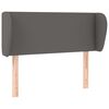 vidaXL T&ecirc;te de lit avec oreilles Gris 83x23x78/88 cm Similicuir