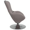 vidaXL Fauteuil &oelig;uf Taupe 63 x 73 x 90 cm tissu
