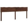 vidaXL T&ecirc;te de lit en bois brut ROSTOCK Marron fonc&eacute; 180 cm