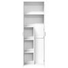 vidaXL Buffet haut blanc 60x35x180 cm bois d&rsquo;ing&eacute;nierie