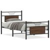 vidaXL Cadre de lit sans matelas ch&ecirc;ne marron 75x190cm bois ing&eacute;nierie