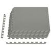vidaXL Tapis de sol de piscine 6 pcs Gris 2,16 m&sup2; Mousse EVA