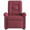 vidaXL Fauteuil inclinable &eacute;lectrique rouge bordeaux tissu