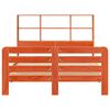 vidaXL Cadre de lit sans matelas cire marron 120x190cm bois pin massif