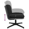 vidaXL Chaise pivotante de bureau Noir Tissu