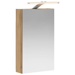 vidaXL Armoire Miroir de Salle de Bain Ch&ecirc;ne artisan 30 x 10,5 x 50 cm
