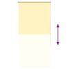vidaXL Store enrouleur occultant jaune largeur du tissu 75,7 cm