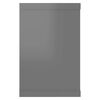 vidaXL &Eacute;tag&egrave;res murales cube 6 pcs Gris brillant Bois d&rsquo;ing&eacute;nierie