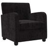 vidaXL Fauteuil Noir Chenille