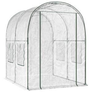 vidaXL Serre avec cadre 160 x 200 x 192,5 cm PVC Transparent