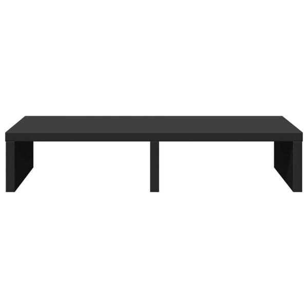 vidaXL Support de moniteur noir 50x27x10 cm bois d'ing&eacute;nierie