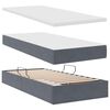 vidaXL Lit de Rangement avec matelas Gris fonc&eacute; 90 x 200 cm Velours