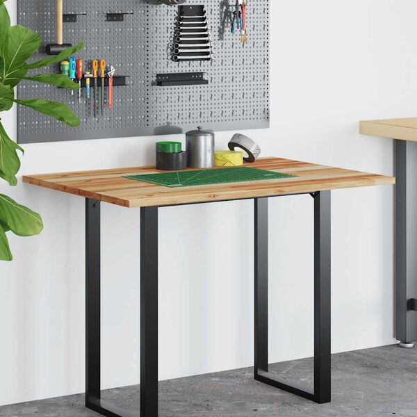 vidaXL Dessus de bureau fini &agrave; l'huile 100x70x2cm bois d'acacia massif