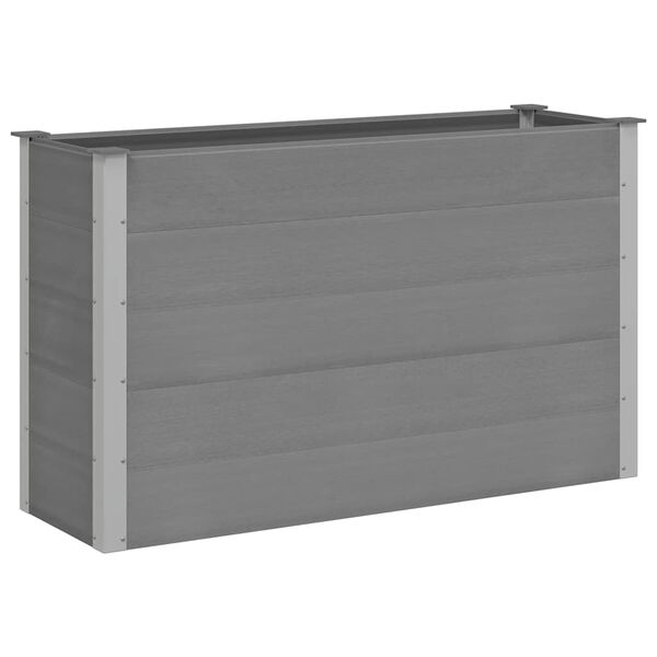 vidaXL Lit surélevé de jardin WPC 150x50x91 cm Gris