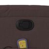 vidaXL Fauteuil de massage inclinable Marron fonc&eacute; Tissu